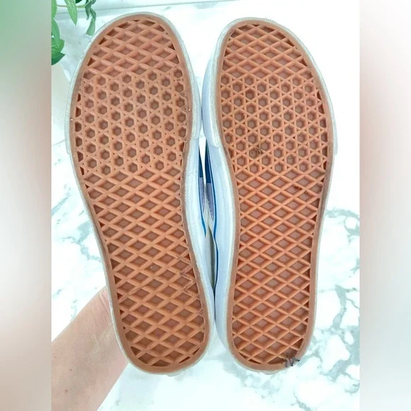 Vans Slip On Rainbow‎ Sneakers Womens Size 7.5 White Retro - Picture 5 of 9